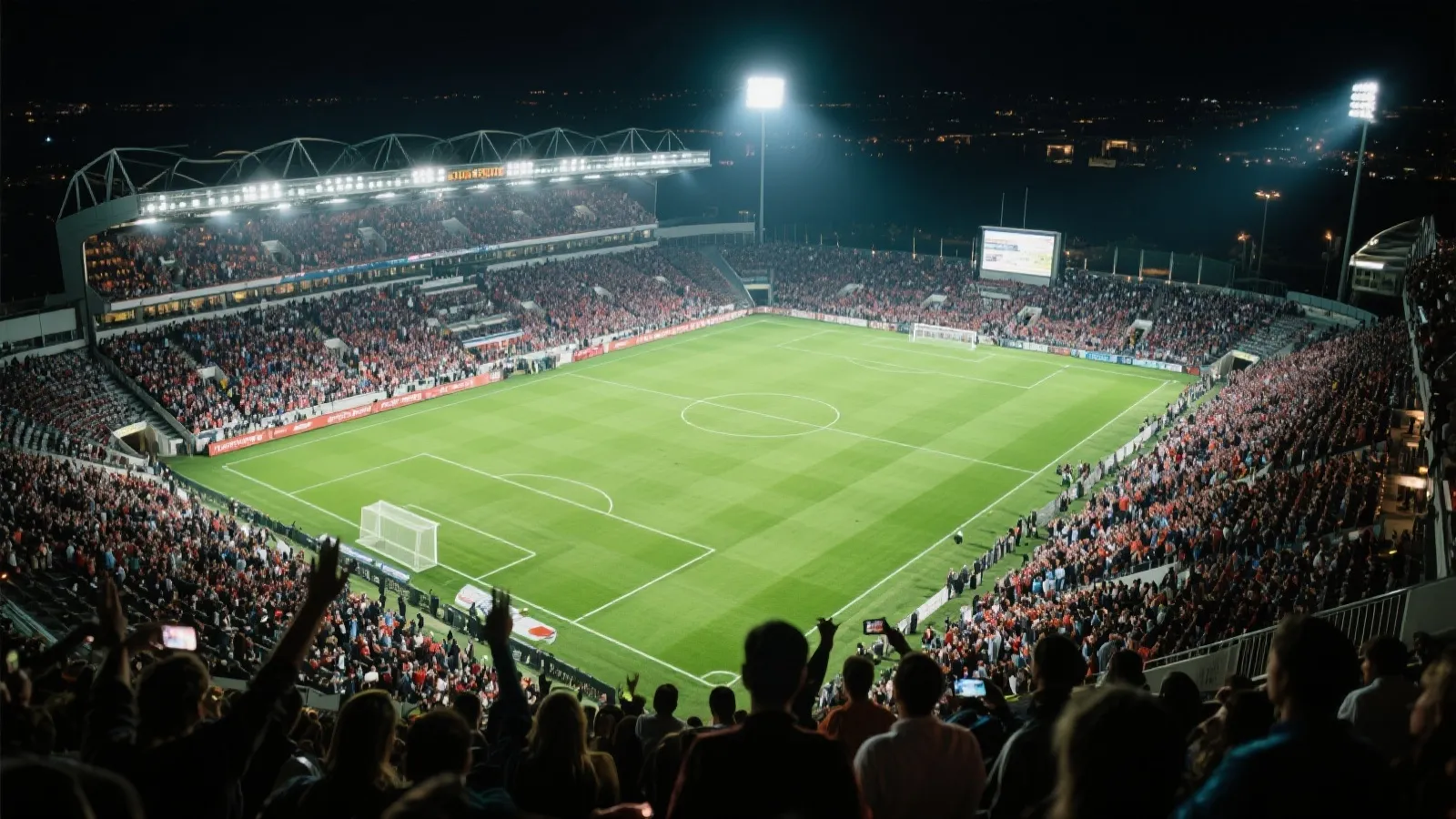 世界杯球场与球迷氛围图